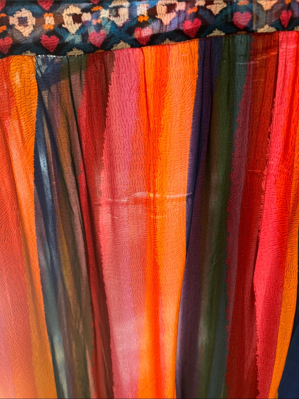Farm Rio Bright Red & Multicolor Bohemian V-Neck Maxi Dress - Picture 11 of 15